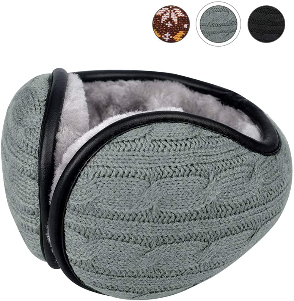 2 Pack/ 1 Pack Foldable Behind the Head Ear Warmer for Outdoor Winter Ear Muffs for Women Men 