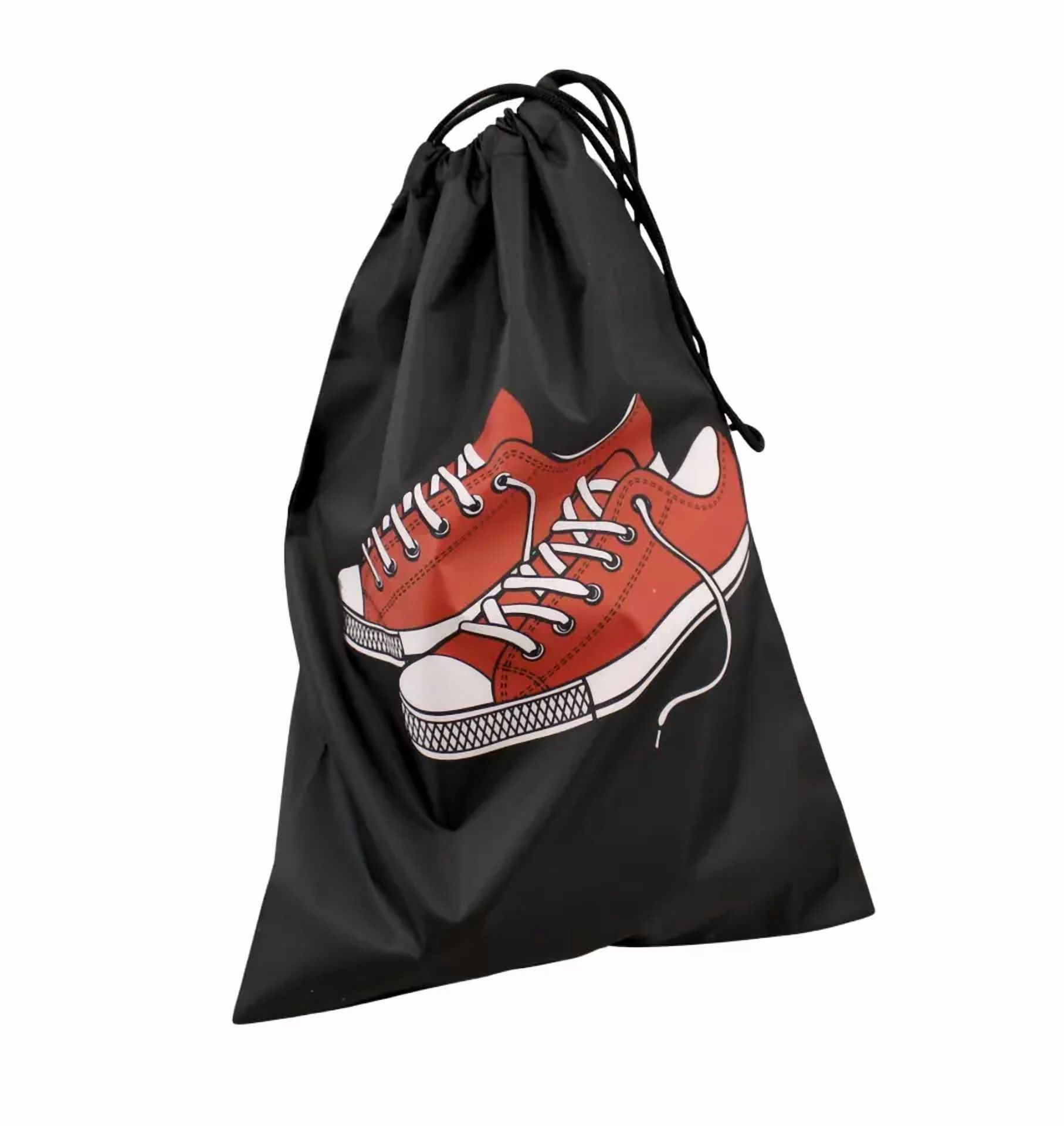 CRESTIN- 10 Pack Shoe Bags Printed Drawstring Travel Home Oxford Cloth Large 11.6 X 14.2"