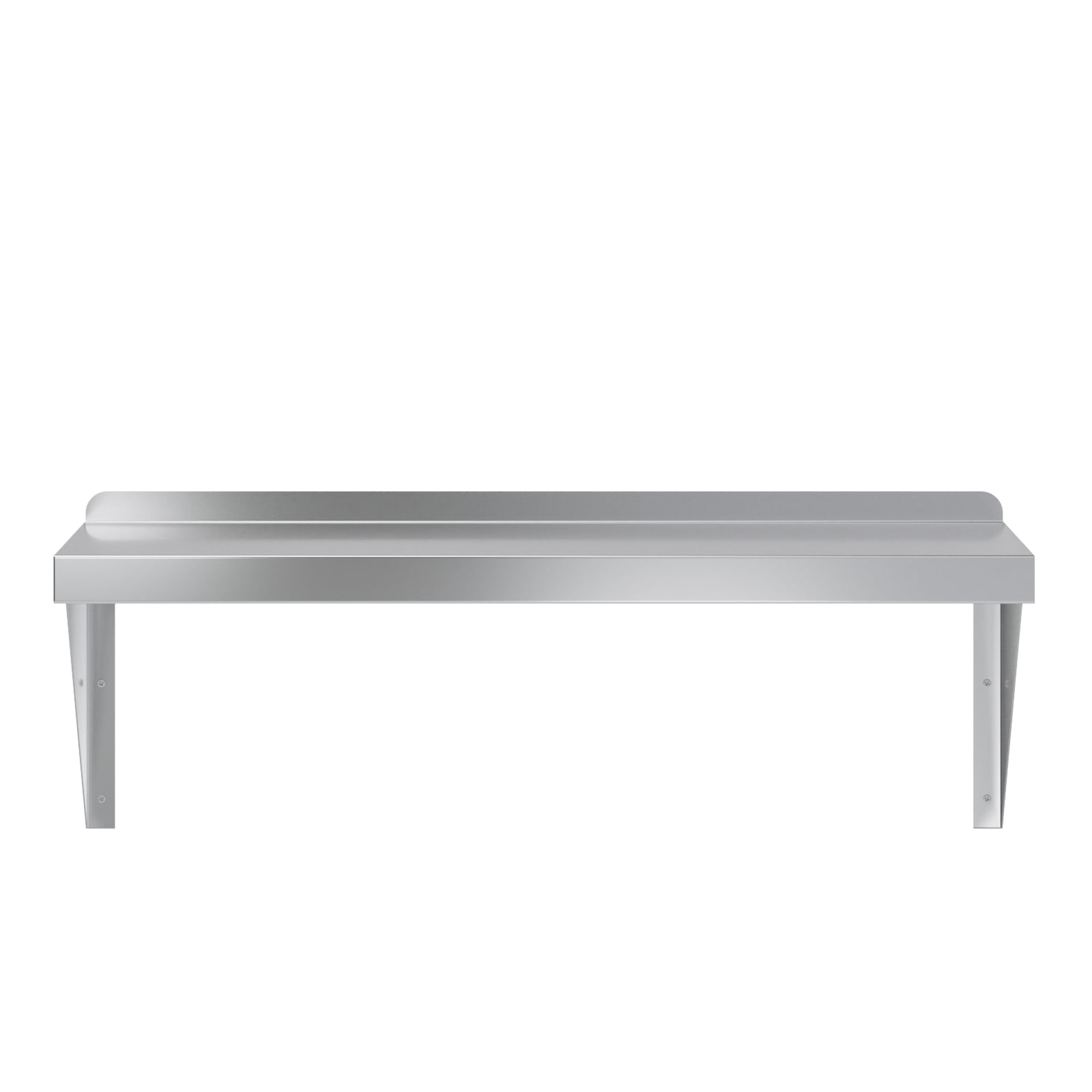 AmGood 12" Width x 30" Length | Stainless Steel Wall Shelf | Square Edge | Metal Shelving | Heavy Duty | Commercial Grade | Wall Mount | NSF Certified