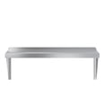 thumbnail image 2 of AmGood 12" Width x 30" Length | Stainless Steel Wall Shelf | Square Edge | Metal Shelving | Heavy Duty | Commercial Grade | Wall Mount | NSF Certified, 2 of 7