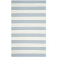 thumbnail image 4 of SAFAVIEH Montauk Saranna Striped Cotton Runner Rug, Sky Blue/Ivory, 2'3" x 9', 4 of 4