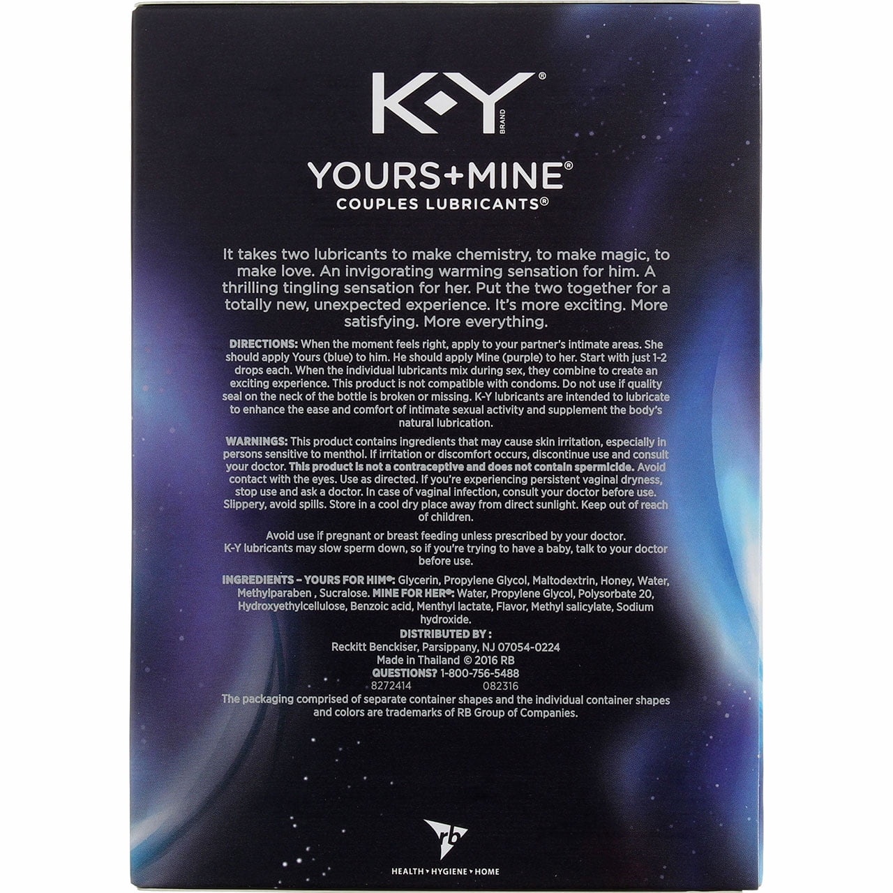ky yours and mine couples lubricants 4 pack) K-Y Yours + Mine Lube, Personal Lubricant, Glycerin-Based Formula  (Him), Water-Based Formula (Her), Safe to Use with Toys, For Men, Women and  Couples, 3 FL OZ (2 x 1.5 FL main image 1