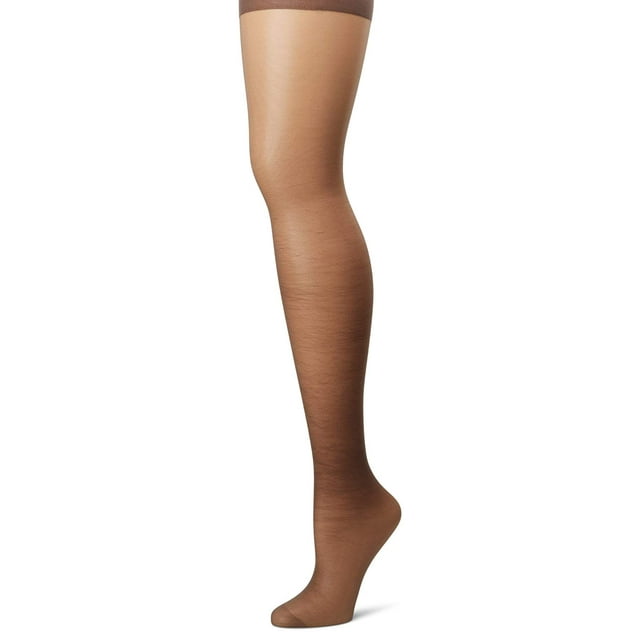 Hanes Silk Reflections Women`s Plus Sheer Control Top Enhanced Toe Pantyhose, 1P