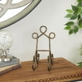 thumbnail image 3 of DecMode 5" x 9" Brown Metal Tabletop Arched Scroll Easel, 1-Piece, 3 of 9