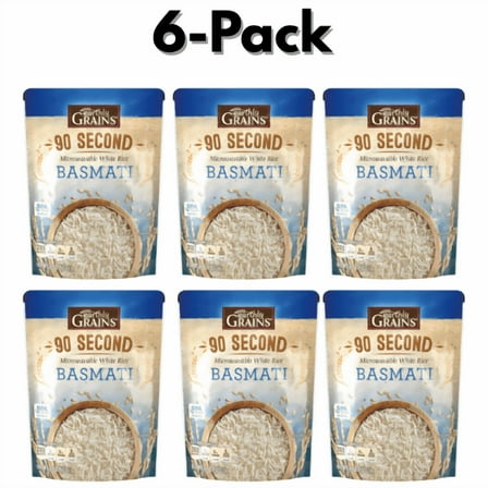 Earthly Grains Basmati Ready to Serve Rice, 8.8 oz ,6-Pack