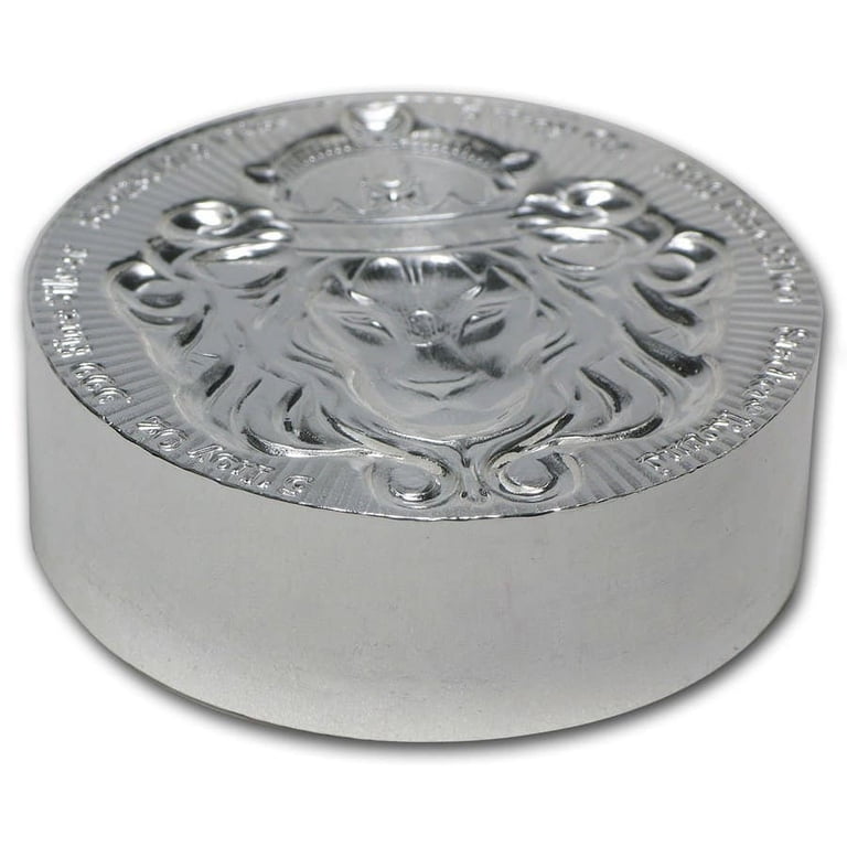 Scottsdale Mint 5 oz Silver Round Stacker - Unique Lion Design