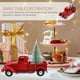 thumbnail image 4 of Camión navideño de escritorio GOOHOCHY, modelo de coche de metal navideño, adorno de mesa, camión rojo navideño, 4 of 7