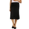 24/7 Maternity Women's Calf-Length Skirt
