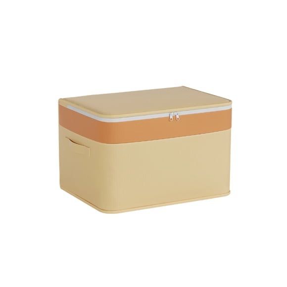 Under Bed Storage Box with Clear Lid, 21.26 x 15.75 x 13.78 Inch Large Capacity Fabric Organizer for Clothes Quilts Blankets, Thickened Non-Woven Moisture Resistant Folda