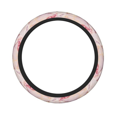 Double Thick Steering Wheel Cover 15.8in Durable Non-Slip Steering Wheel Cover Suitable For Most Vehicles Sedans Suvs Atvs Trucks Etc Abstract Colorful Background (4)