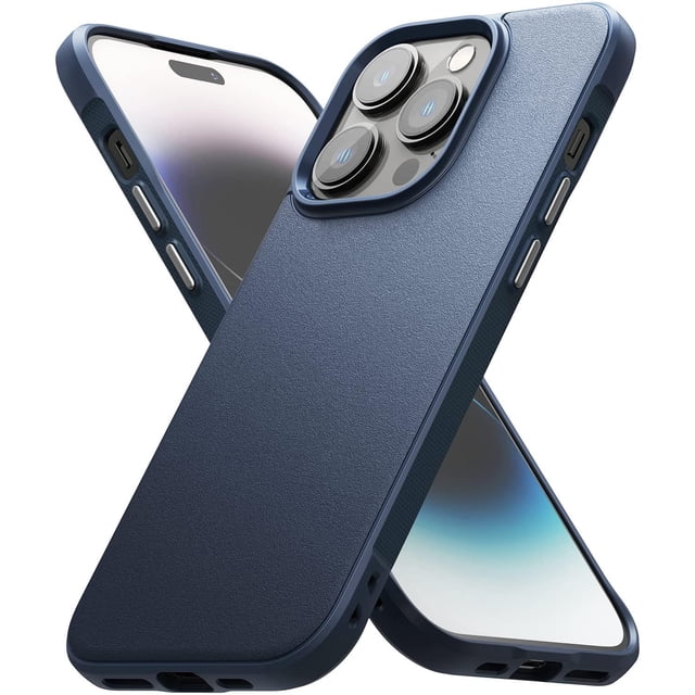 Funda iPhone 14 Pro Ringke Navy Antideslizante Anti Huella Dactilar
