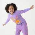 thumbnail image 2 of POPTEM Toddler Girl Pajamas Long Sleeves Giraffe Pjs Cotton Sleepwear 2-Piece Purple 2T, 2 of 8