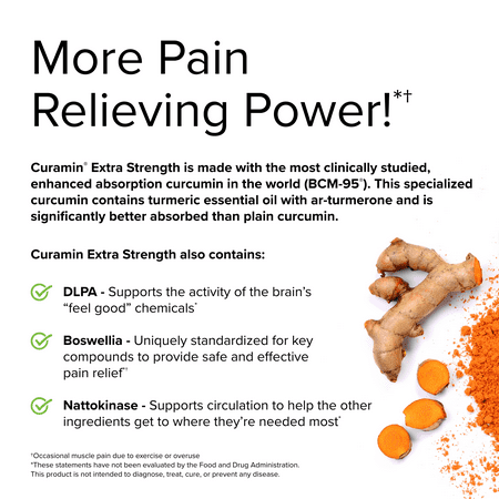 EuroPharma - Terry Naturally Curamin Extra Strength with BCM-95 - 120 Tablets