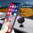 thumbnail image 6 of [2 Pack] Magnetic Phone Car Mount with Black Metal Plates,Car Sturdy Stick-on Cell Phone Holder Car Built-in Amazing Strong Magnets,Hands Free Magnetic Car Phone Holder with Strong Adhesive, 6 of 9