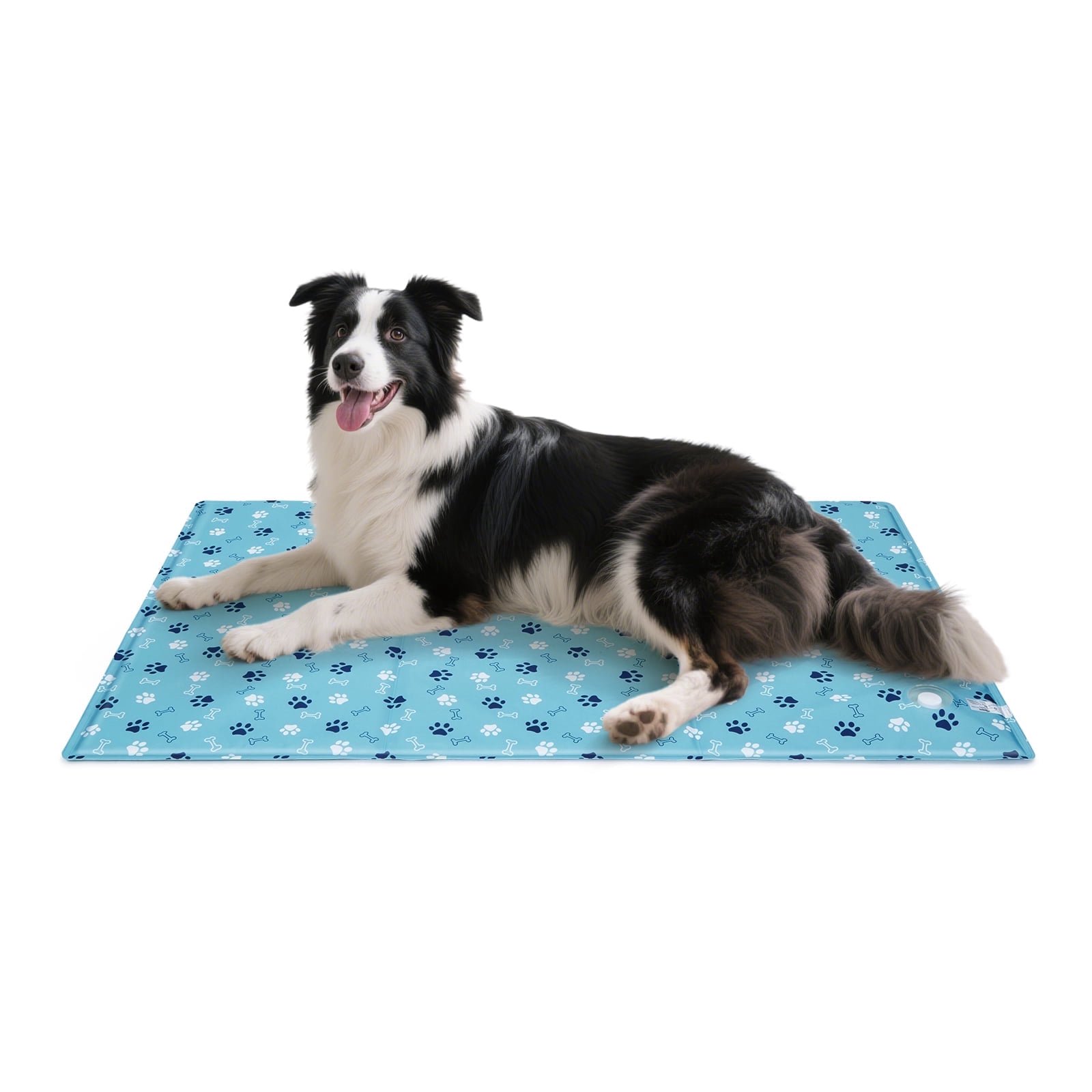Ownpets Pet Cooling Mat Water-Filled Leak-proof Ice Pad for Dog Cat Lake Blue Size XL