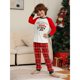 thumbnail image 4 of Conjuntos familiares a juego 2025 Conjunto de pijama navideño verde Pijamas para padre, madre, hija e hijo Ropa familiar para adultos y niños, 4 of 5