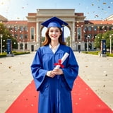 Graduation Cap and Gown for Adults 2026 Tassel Graduation Gown Set for ...