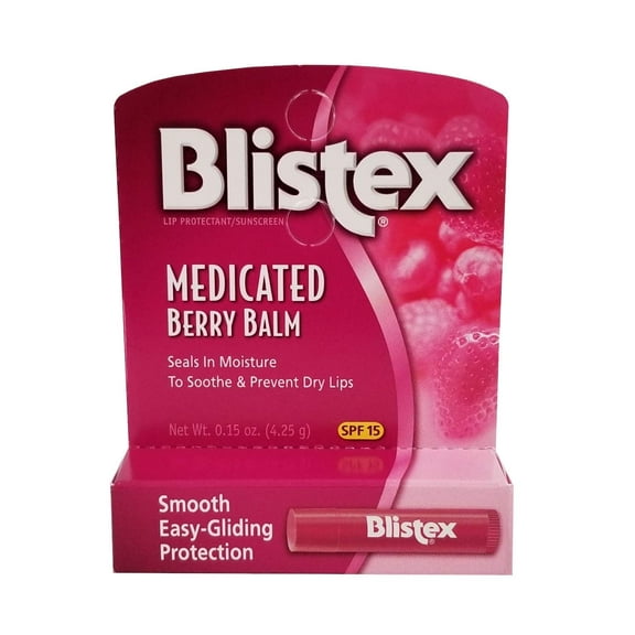 Blistex Medicated Lip Balm, SPF 15, Berry.15-Ounce Tubes (Pack of 2)