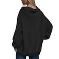 thumbnail image 6 of Kaprioy Womens Fall Hoodie Cute Spooky Print Graphic Tops Long Sleeve Loose Fall Fashion Clothes Hoodies with Pocket Black, XL, 6 of 6