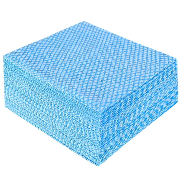 Disposable Cleaning Towels and Dish Cloths, Reusable Towels,Handy Cleaning Wipes, 50 Count/Pack,Blue