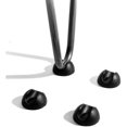 thumbnail image 4 of Jinsinto Ensemble de 8 Protecteurs de Pieds de Chaise en Épingle Noire, 4 of 5