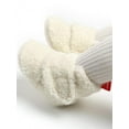 thumbnail image 5 of MarinaVida Baby Girls Fleece Cozy Boots Lovely Slippers Infant Toddler First Walkers Winter Warm Shoes, 5 of 6