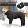 thumbnail image 3 of HQREA Pullover Dog Sweater with Leash Hole High Collar Cold Weather Large Dogs Vest, 3 of 6