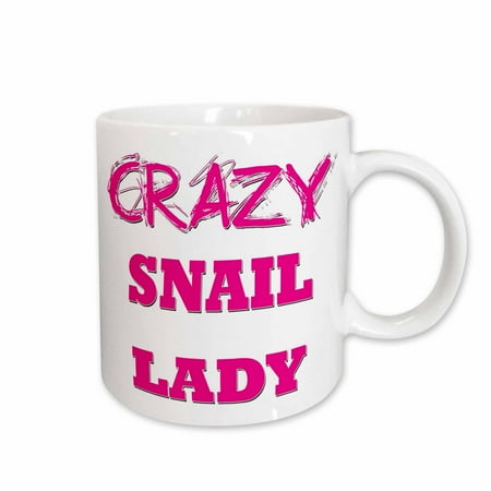 

3dRose Crazy Snail Lady Ceramic Mug 15-ounce