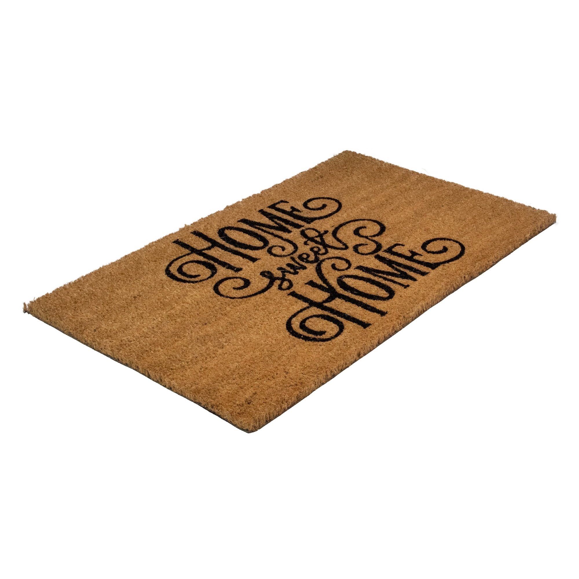 Natural Coir Rectangular "Home Sweet Home" Doormat 18" x 30" - 30