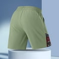 thumbnail image 6 of Men's Vintage Sweat Shorts Drawstring Elastic Waist Wide Leg Shorts Casual Track Shorts, 6 of 6