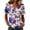 AB04_Dark Purple, variant on Tops for Women Trendy Short Sleeve V Neck Tee Shirts Cute Dressy Casual Clothing Business Work Blouse Floral Shirt Multicolor M