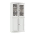thumbnail image 5 of Palace Imports 100% Solid Wood Kitchen Pantry Storage Cabinet with Glass & Raised Panel Doors and Adjustable Shelves, 4-Door, White, 5 of 6