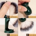 thumbnail image 3 of Cepillo de afeitar para el cuidado facial masculino. Cepillo de afeitar manual con mango portátil. Cepillo para barba. Cepillo de limpieza espumoso. Juego de dos., 3 of 4