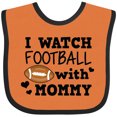 thumbnail image 3 of Inktastic I Watch Football with My Mommy Boys Baby Bib, 3 of 4