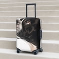 thumbnail image 6 of Hirioo Black And White Boston Terrier for Elasticity Suitcase Cover (No luggage Included) Durable Luggage Protector Fits 18-32 Inch Luggage-X-Large, 6 of 7