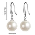 thumbnail image 3 of QIQUWOHUL Pearl Silver Plated Earrings Earrings, 3 of 4