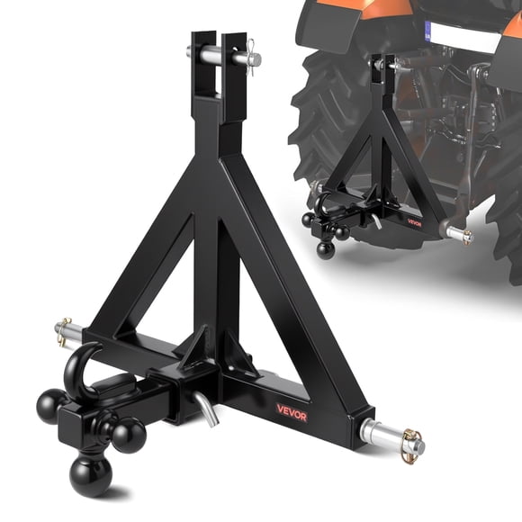 VEVOR 3 Point 2" Trailer Hitch Receiver Tractor Drawbar Quick Hitch Adapter for Kubota