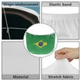 thumbnail image 6 of KUIFORTI Brazilian Flag Car Hood Cover Easy Installation Patriotic Car Hood Cover Protector Removable Automotive Accessories Fabric Hood Cover All-Season Protection for Car Decor, 6 of 6