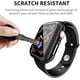 thumbnail image 5 of Estuche compatible con Apple Watch Series 6/SE/Series 5/Series 4 de 44 mm con protector de pantalla de vidrio templado incorporado, estuche rígido de PC con protección general, cubierta, 5 of 6