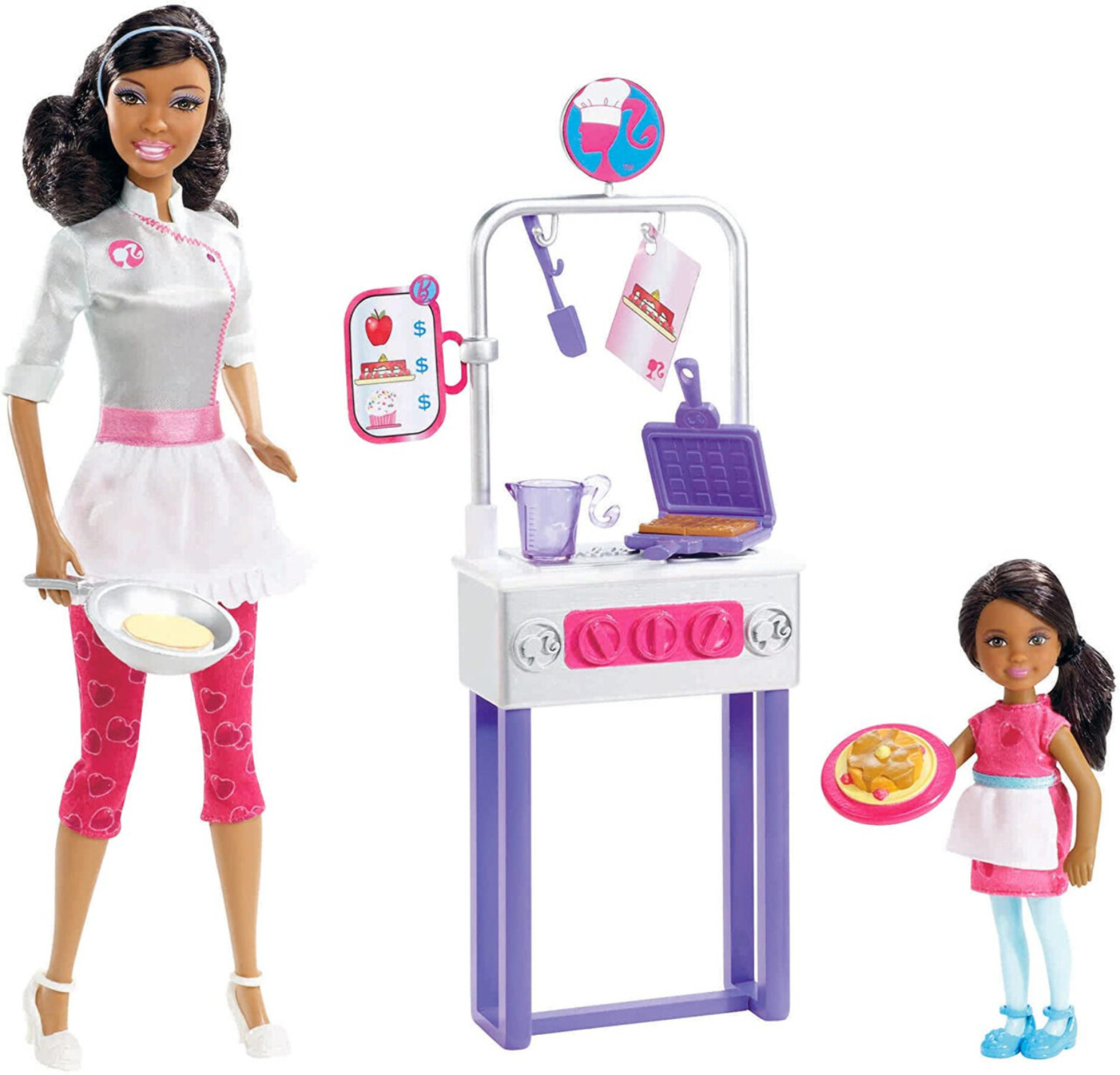 Barbie I Can Be Pancake Chef AfricanAmerican Doll Playset