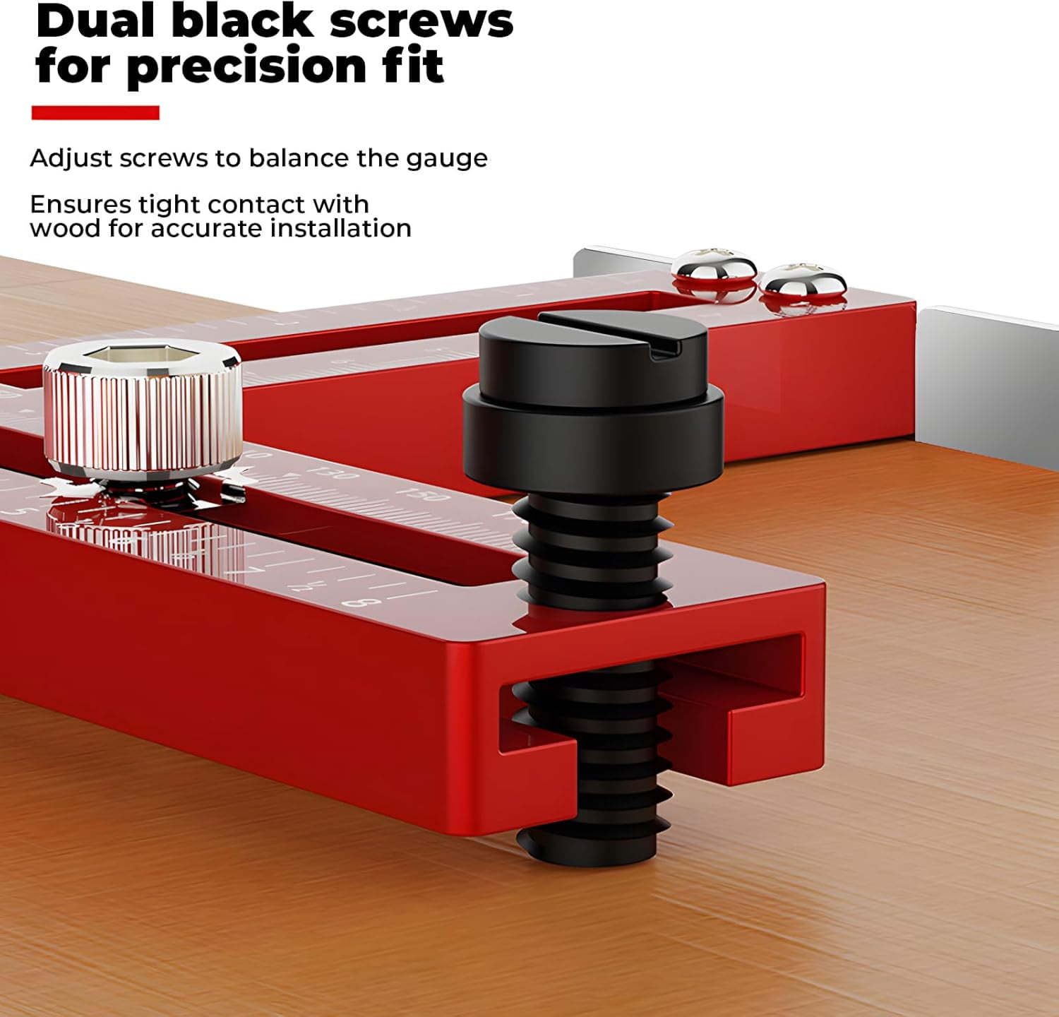 Cabinet Hardware Jig, Adjustable Drill Guide Template for Knobs and Handles, Marking Gauge Tools for Woodworking Fits 2.5" to 7.8" Spacing