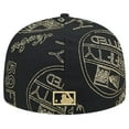 thumbnail image 4 of Men's New Era Black Brooklyn Dodgers 59FIFTY Day Allover Fitted Hat, 4 of 6