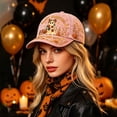 thumbnail image 5 of Wide Brim Sun Hats Halloween Baseball Cap with Cute Embroidery Hat, 5 of 7
