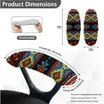 thumbnail image 6 of FKELYI 3 Pcs Set Office Chair Cover with Removable Armrest Cover American Tribal Geometric Print Anti-Dust Swivel Gaming Chair Protector Boss Armchair Decor, Small, 6 of 6