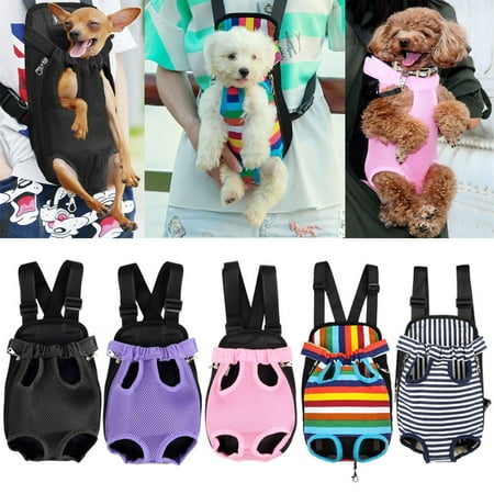 Gonex Pet Backpack Carrier - Cat Dog Carriers Mesh Travel Bag Legs Out Front Chest Bag w/ Adjustable Padded Straps (Best Dog Carrier Backpack)