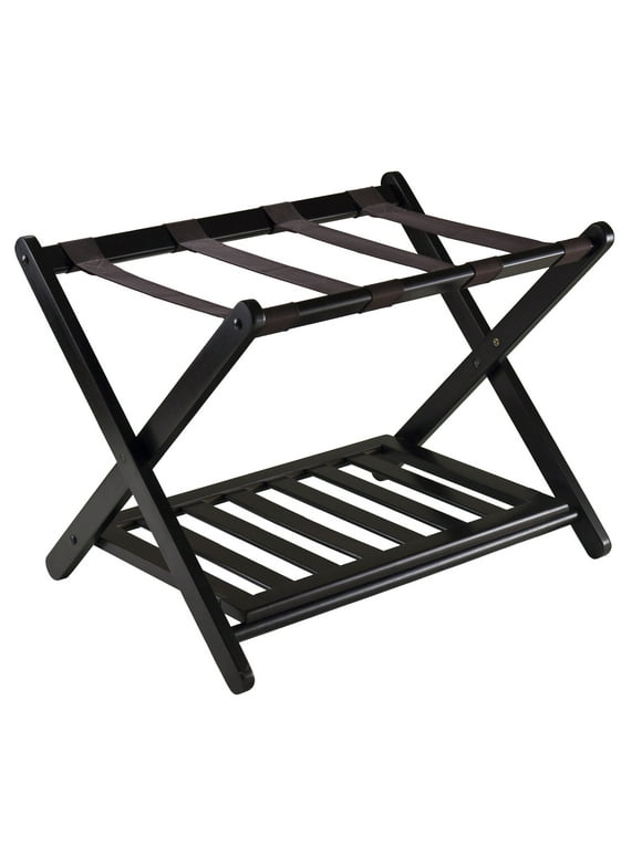 Winsome Wood Reese Luggage Rack with Shelf