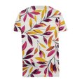 thumbnail image 5 of Quinlirra Women's Tshirts V-Neck Printed T-Shirt Short Sleeve Blouses Dressy Tops Casual Loose, 5 of 5