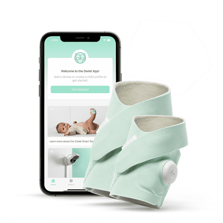 Owlet Smart Sock Plus Baby Monitor, Tracks Heart Rate & Oxygen Levels