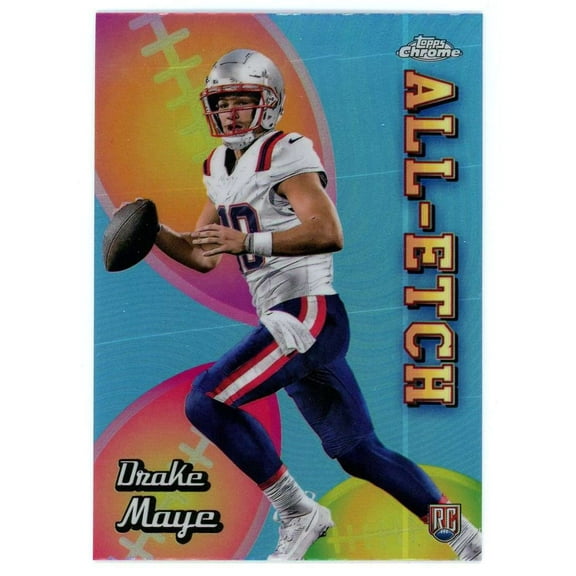 NFL 2024 Topps Chrome Football All Etch Drake Maye CAE-DM (Rookie)