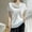 White plus size satin t shirts a1, variant on MORESEC Women's Plus Size Summer Satin T-Shirts Short Sleeve Elegant Blouses Flowy Casual Tops Round Neck Solid Basic Tees for Work Business Vacation Fashion Clothes, White 3XL